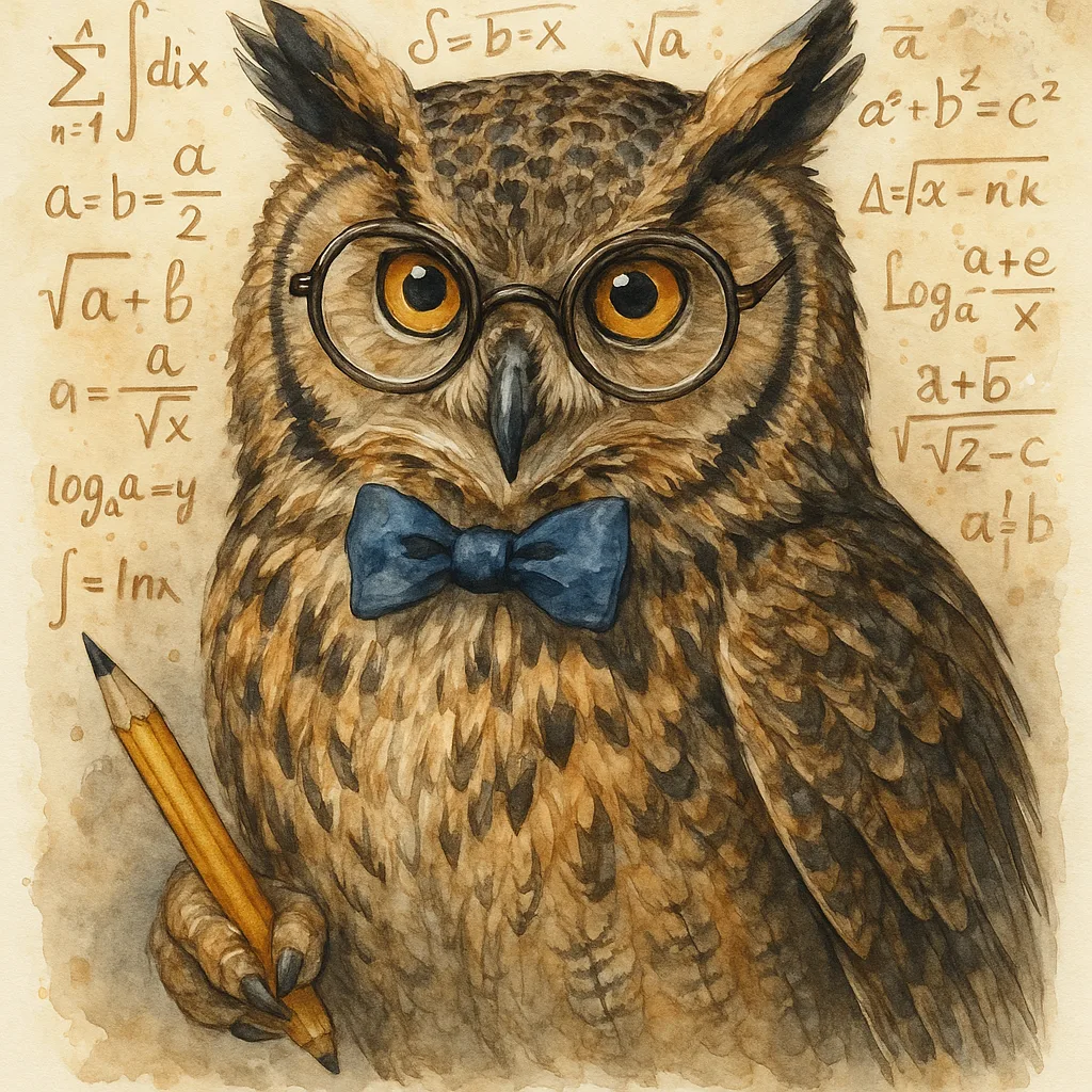 Intricately Detailed Watercolor Painting of an Owl