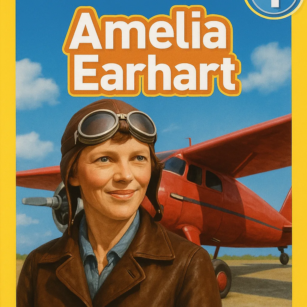National Geographic Kids Level 1 Book Cover About Amelia Earhart
