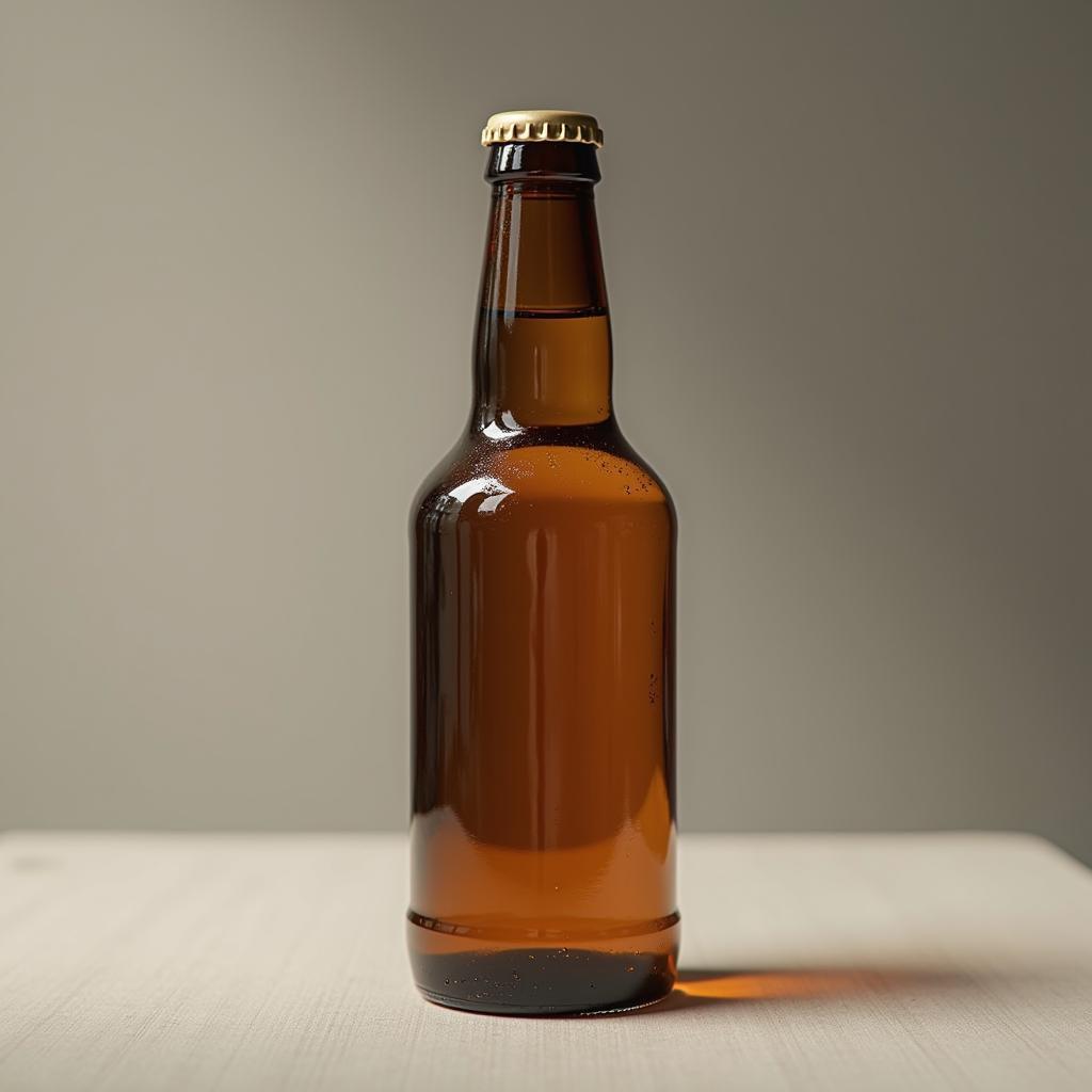 Studio Portrait of a Bottle in Crisp Focus