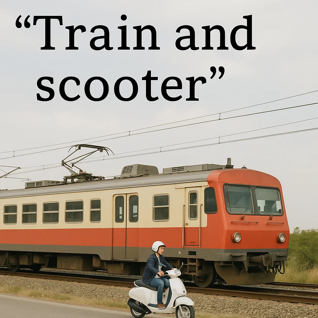 Compose a Single Sentence Involving "train"