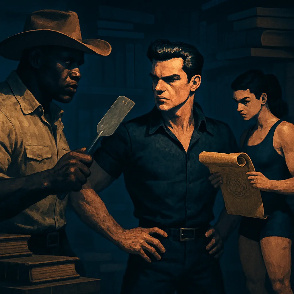 Imposing Olympian of Sub-Saharan Descent in a Cowboy Hat