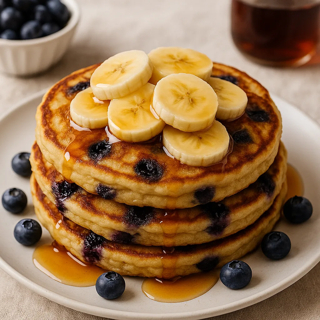 Pancakes Infused with Blueberries