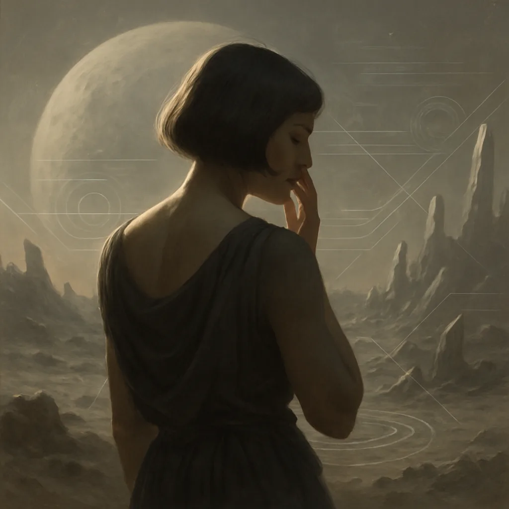 Woman Exuding Historical or Mythological Significance Maintains