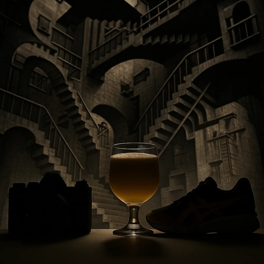 Within Impossible Architecture of Escher-like Stairways and Perspectives