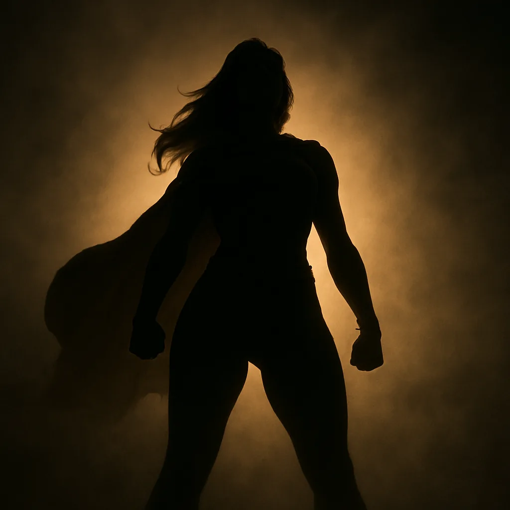 Heroically Posed Female Icon