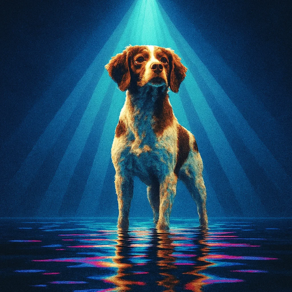 Centered Brittany Spaniel
