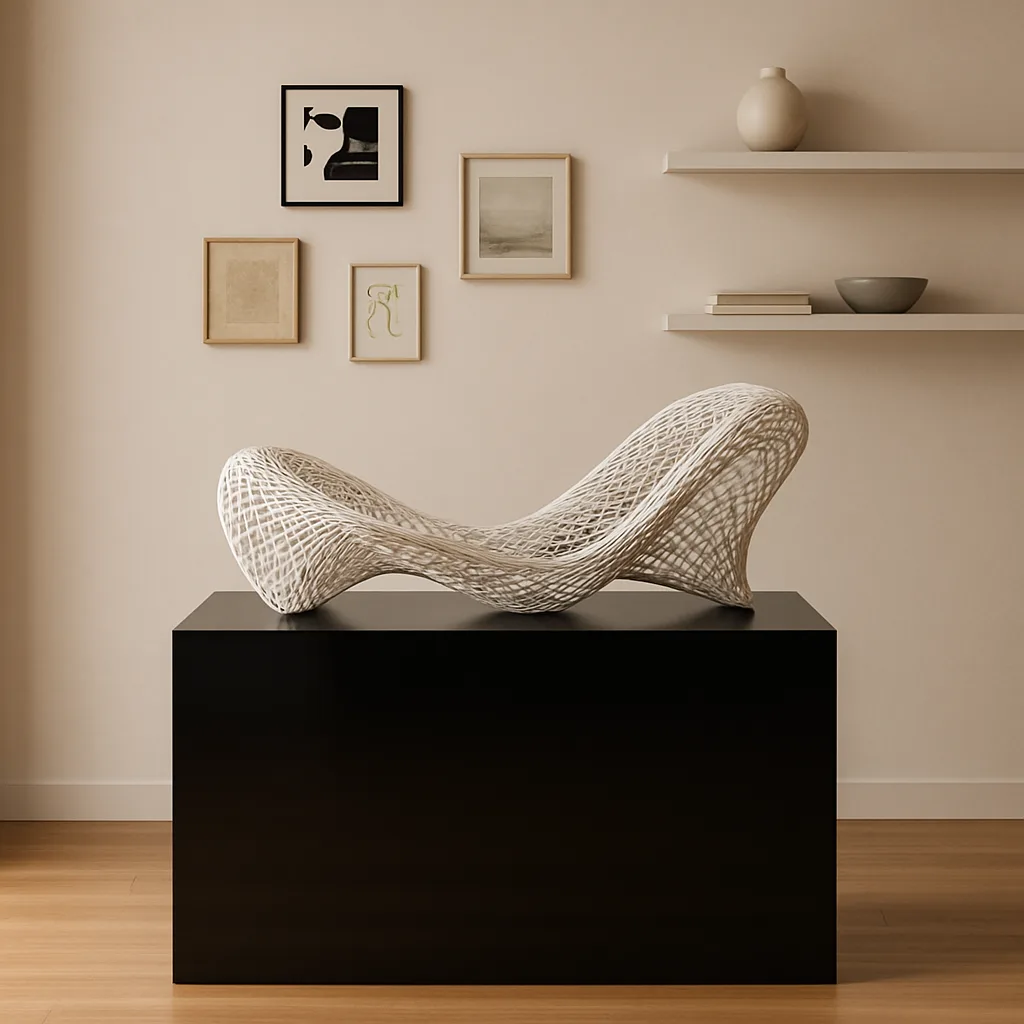 Sleek Black Pedestal
