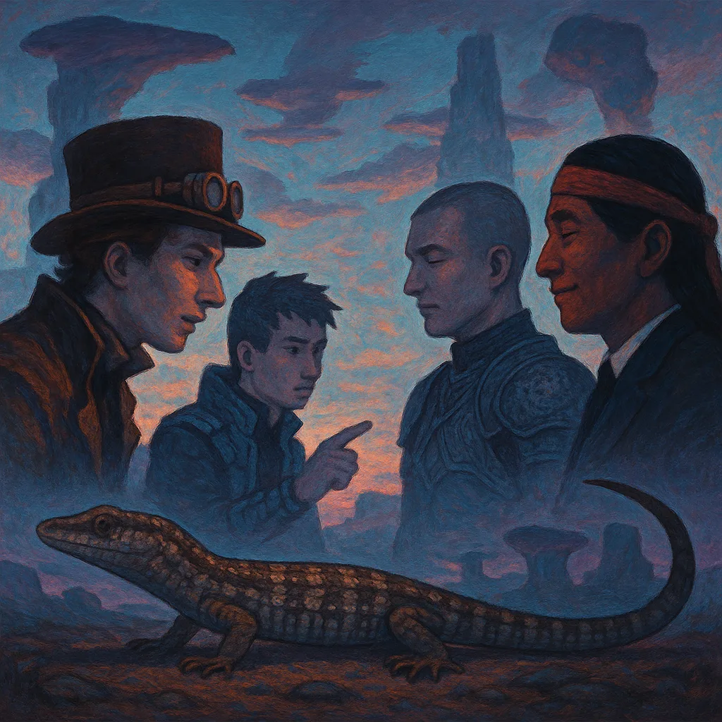 Infamous Explorer in Fair-skinned Steampunk Victorian Attire