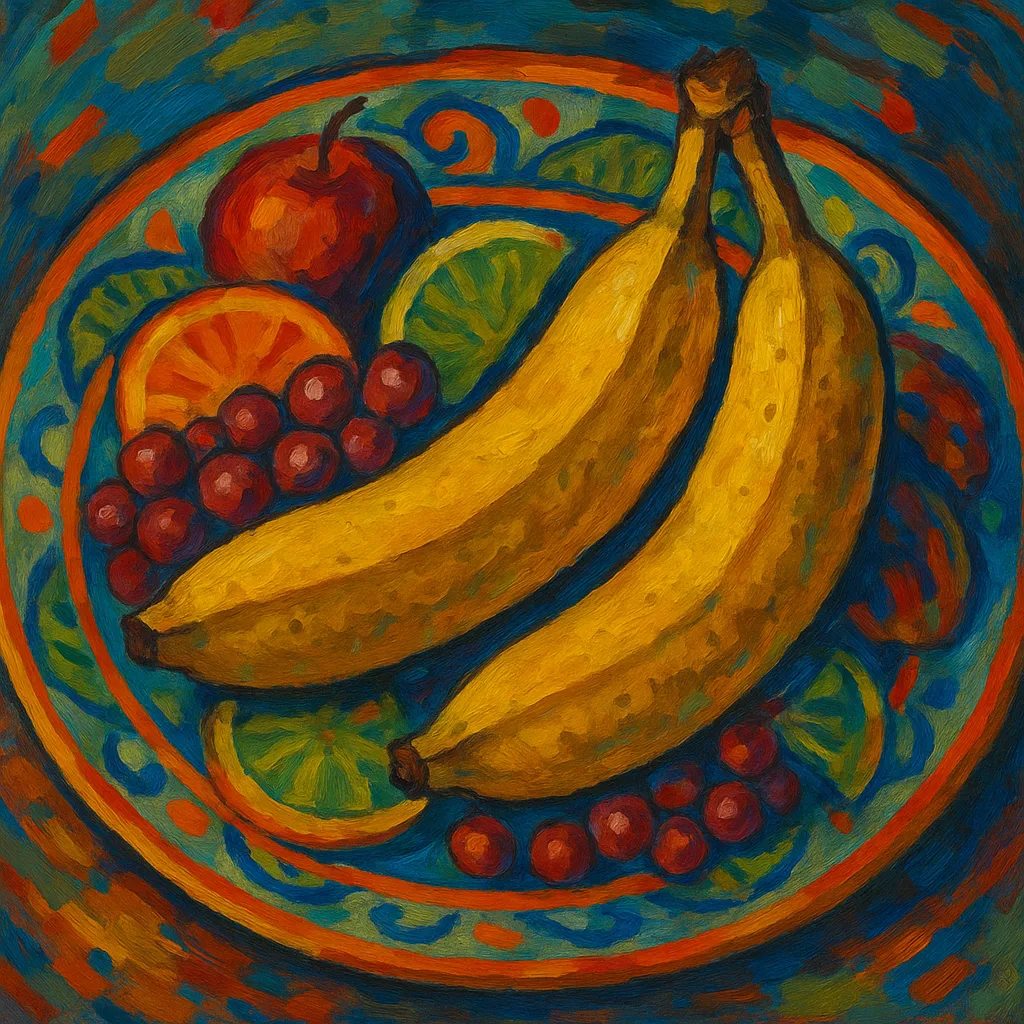 Visually Appealing Artwork Showcasing a Vibrant Fruit Platter