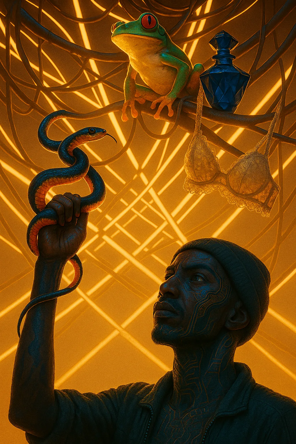 Legendary North African Outcast Figure in a Beanie