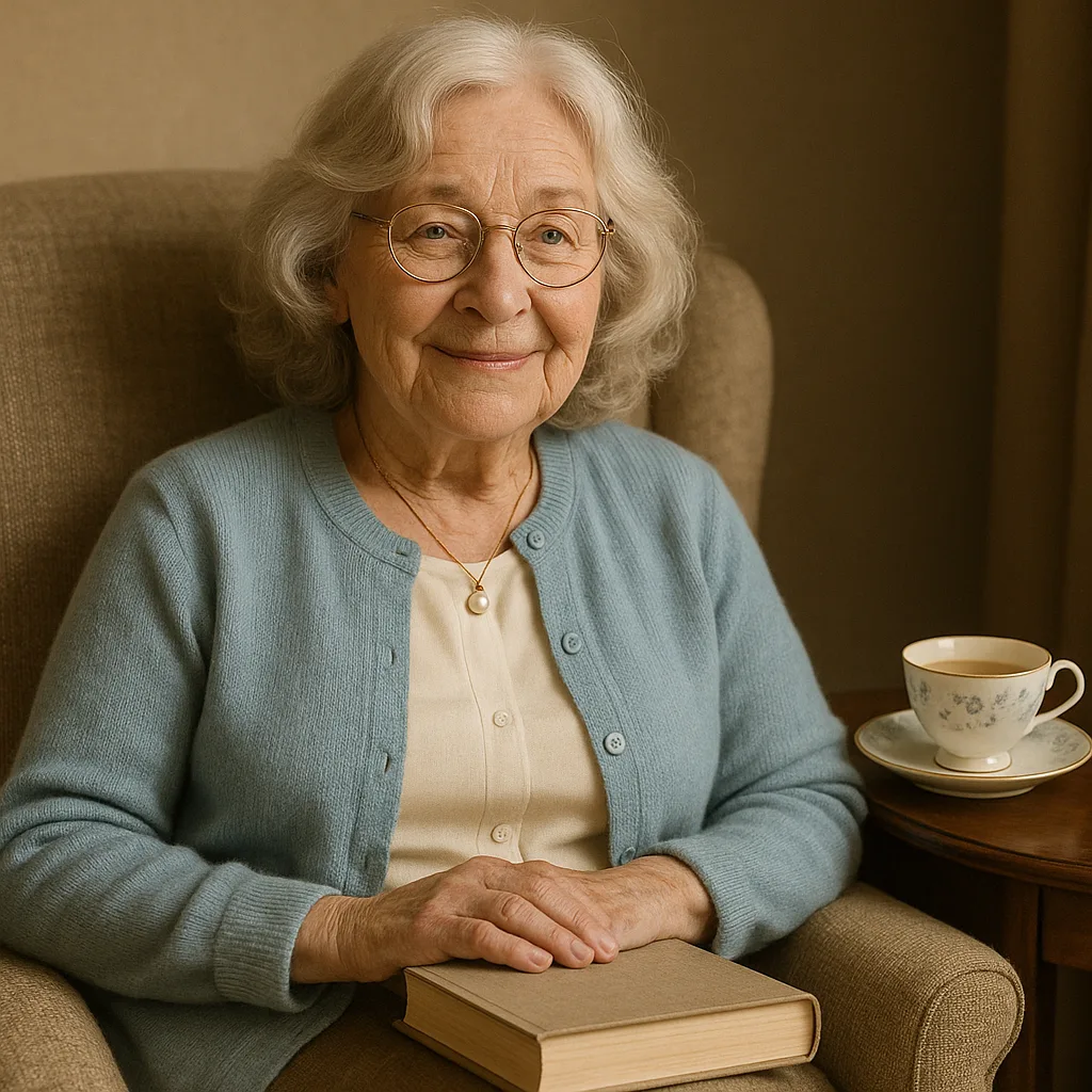 Older Woman with Shoulder-length