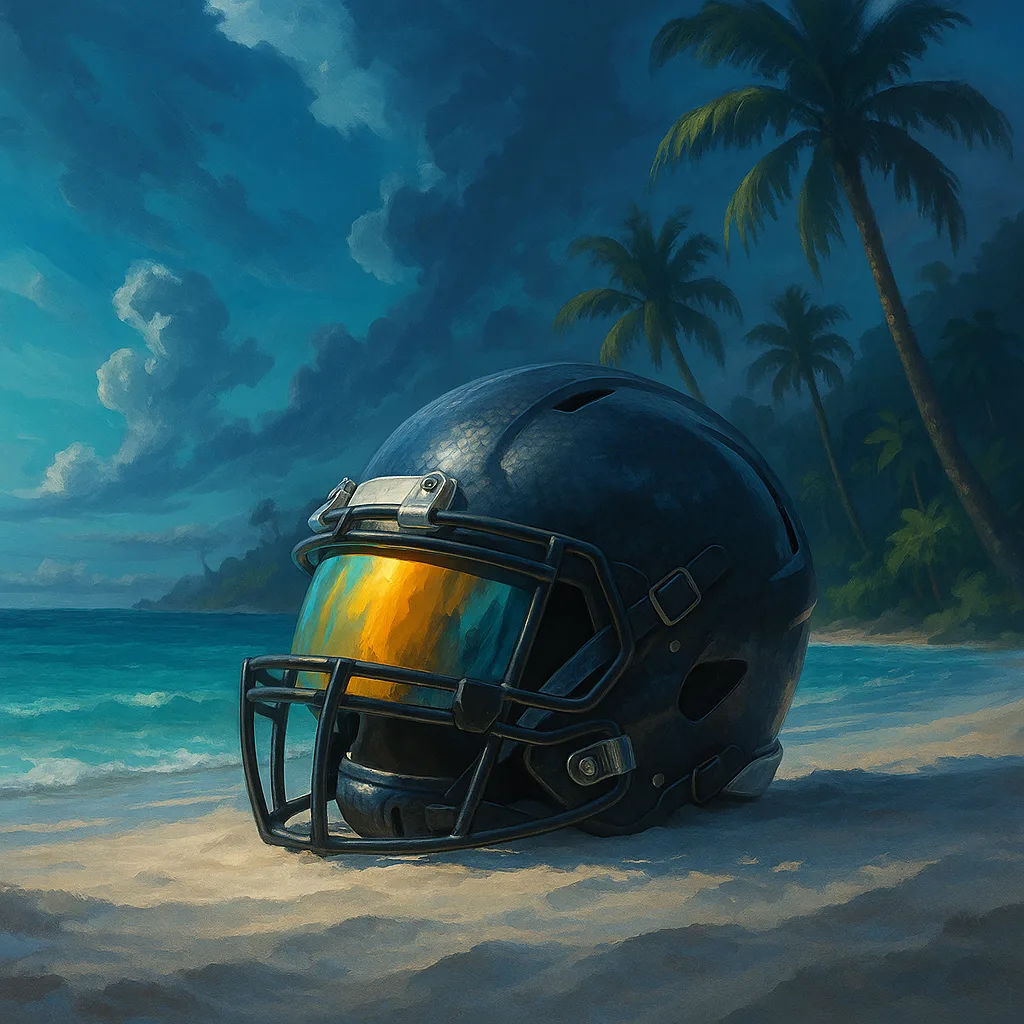 Lone Football Helmet Crafted from Carbon Fiber Composite