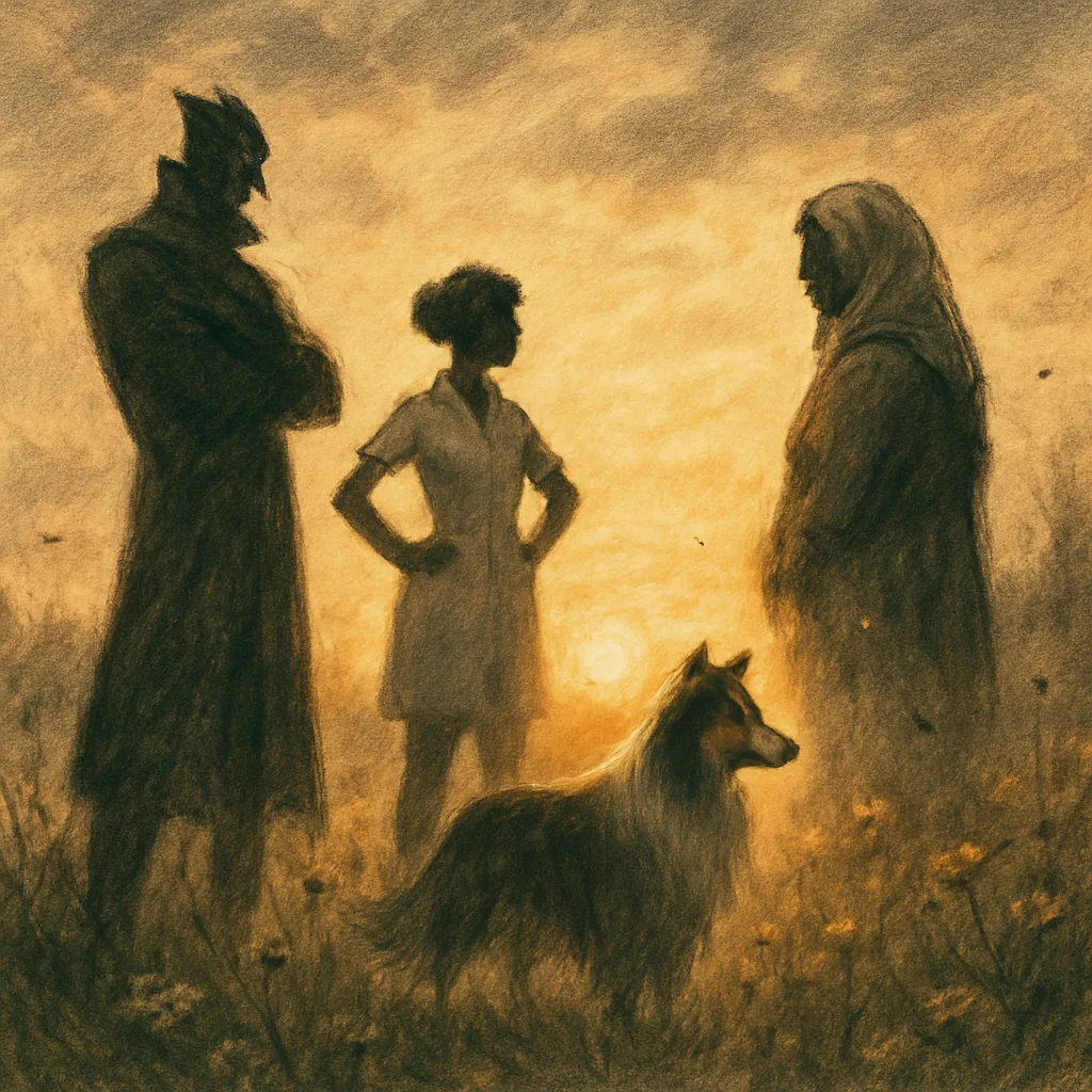 Charcoal-sketched Villain Joins a Petite