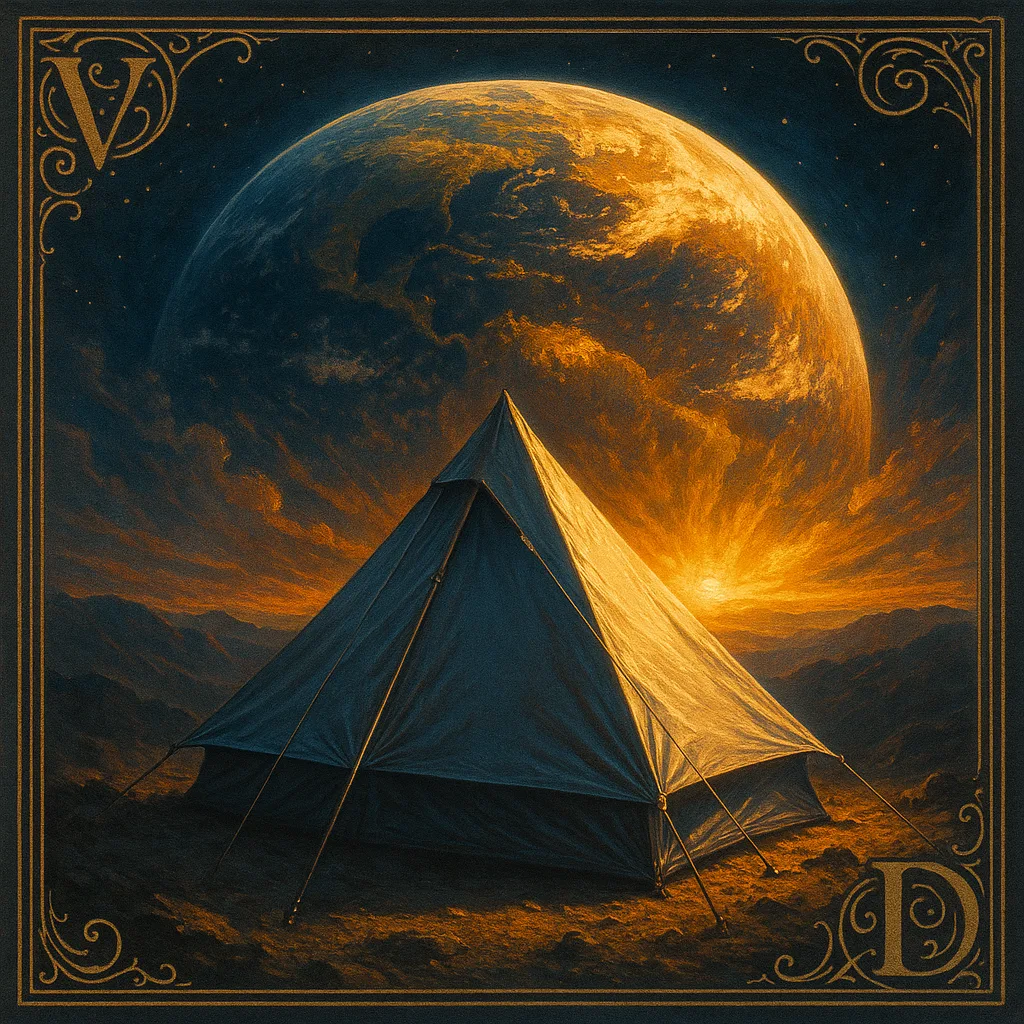 Single Stealth Grey Pyramid-style Mountain Tent