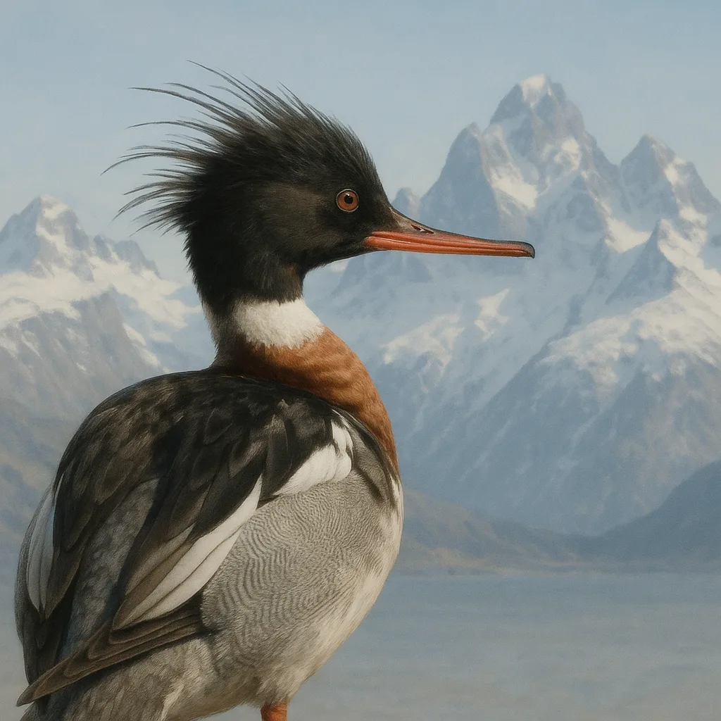 Single Red-breasted Merganser