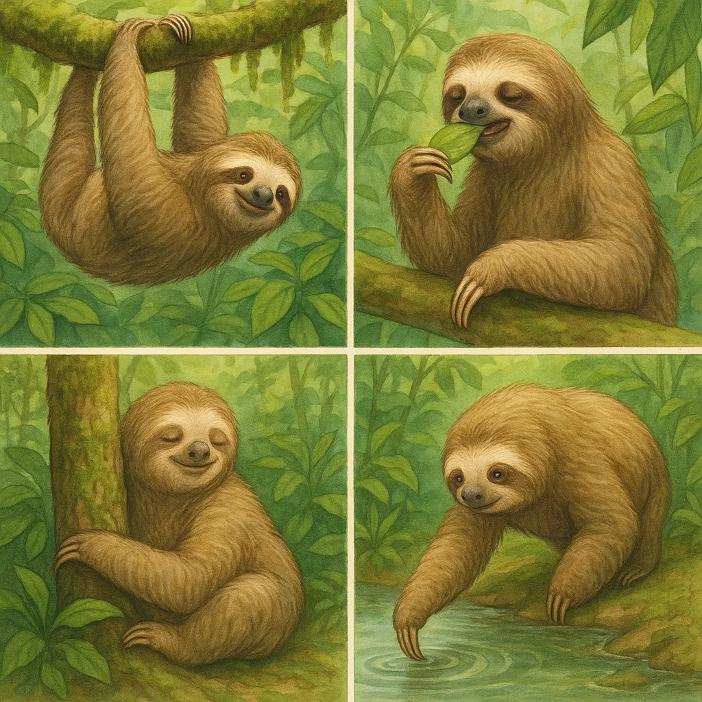 Describe the Daily Routine of a Sloth