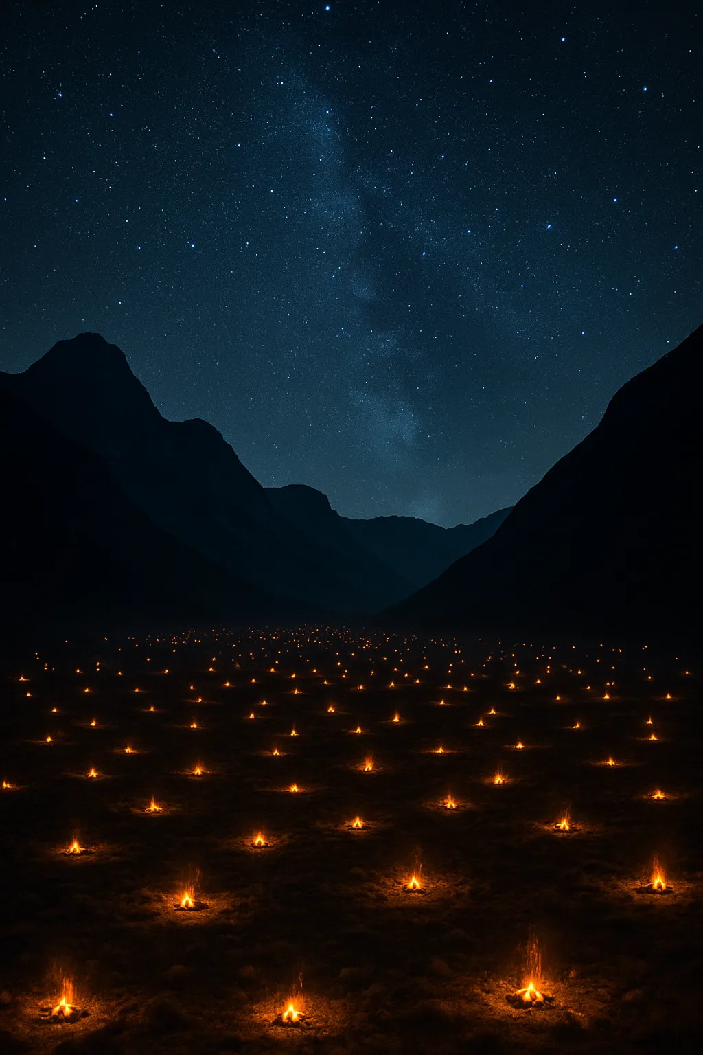 Myriad Tiny Campfires Dot a Vast