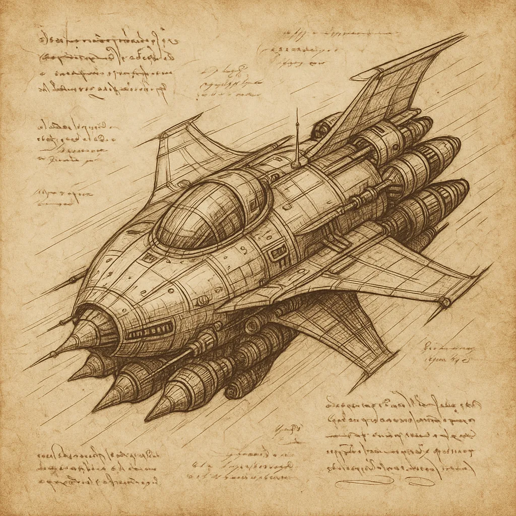 Conceptual Design of a Futuristic Spacecraft Inspired by the Style