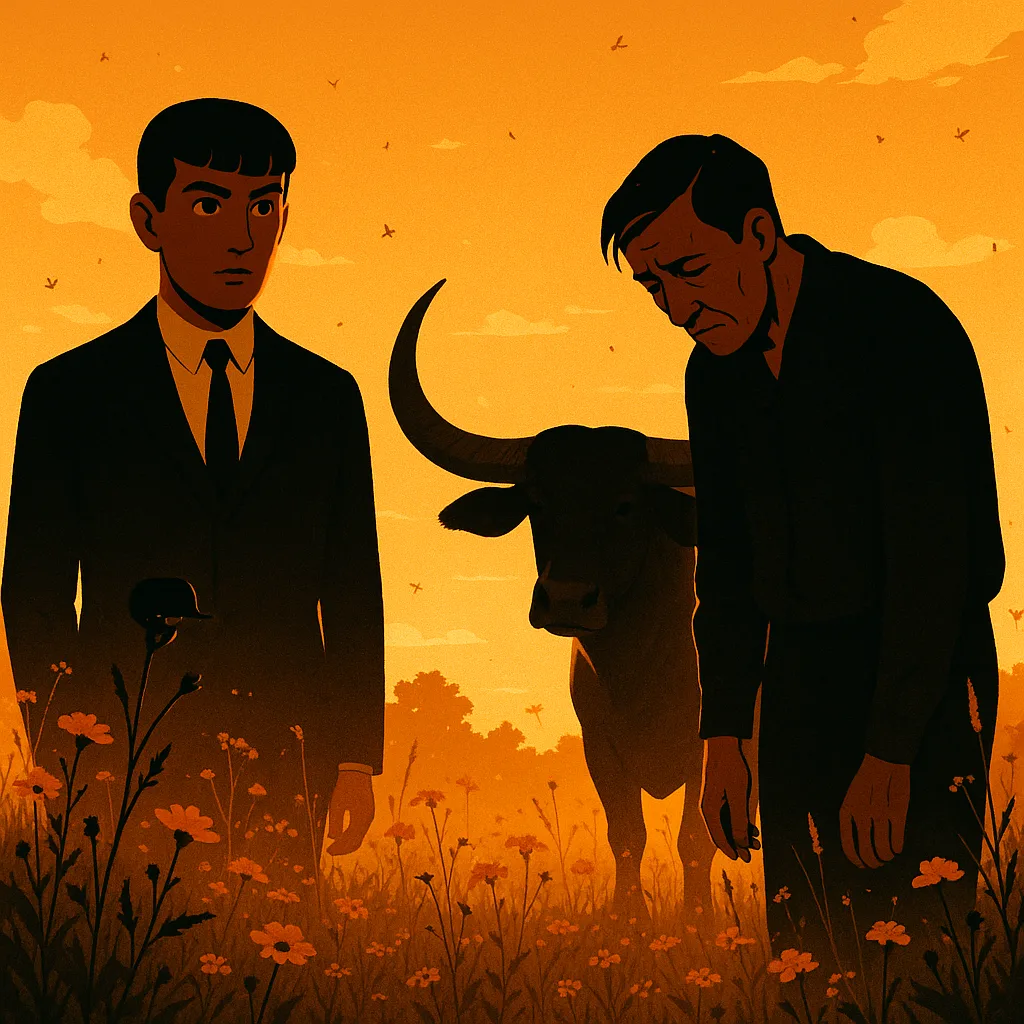 Curious Detective in Elegant Black Tie