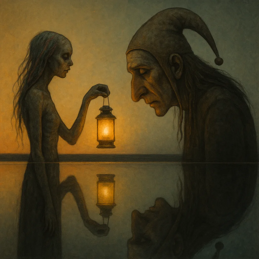 Surreal Outcast Female Figure