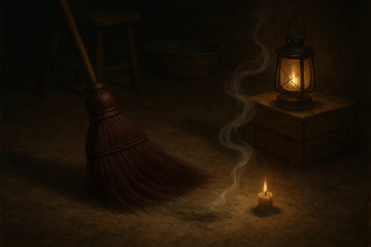 Within a Dimly Lit Room