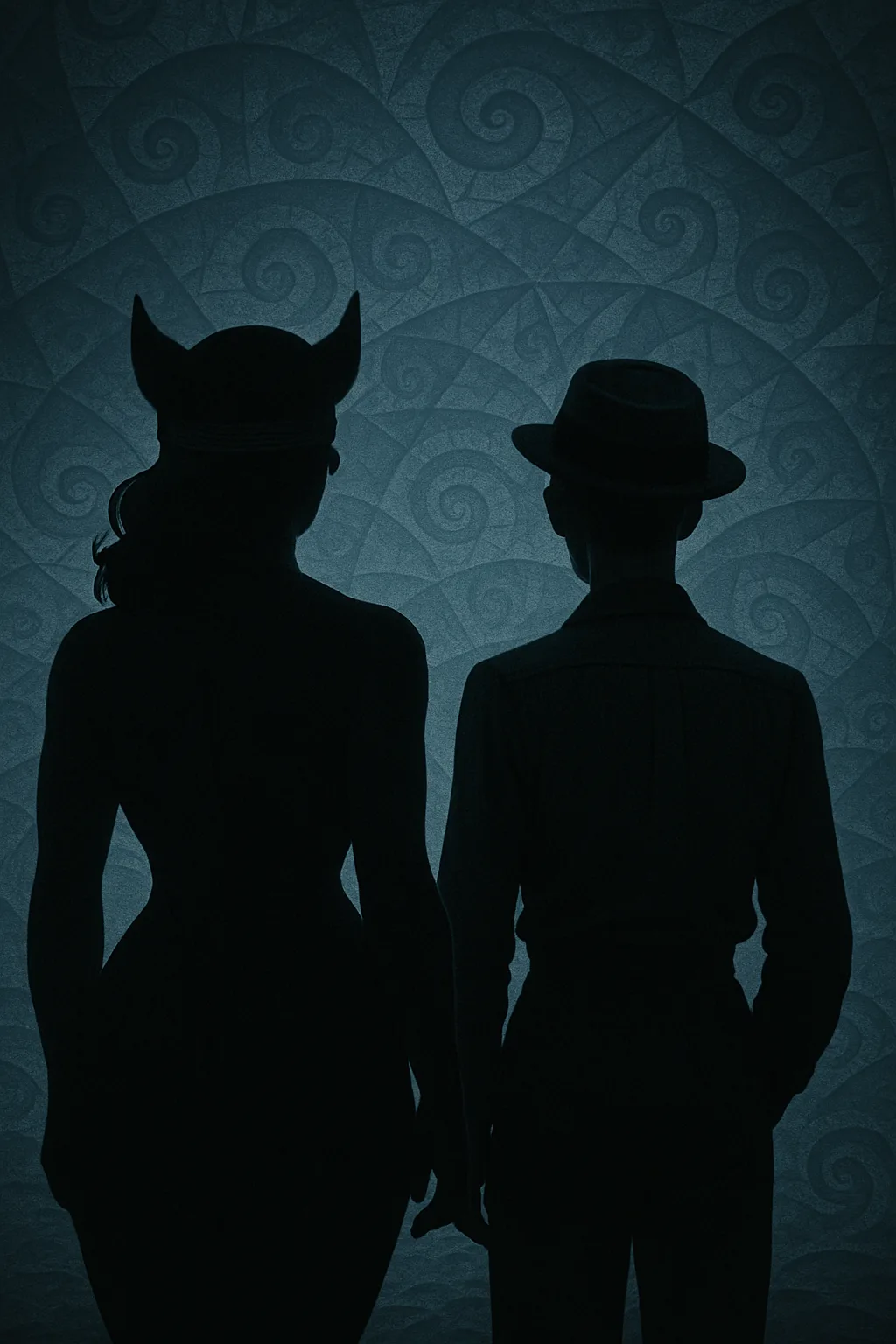 Strongly Backlit Silhouettes of a Curvy