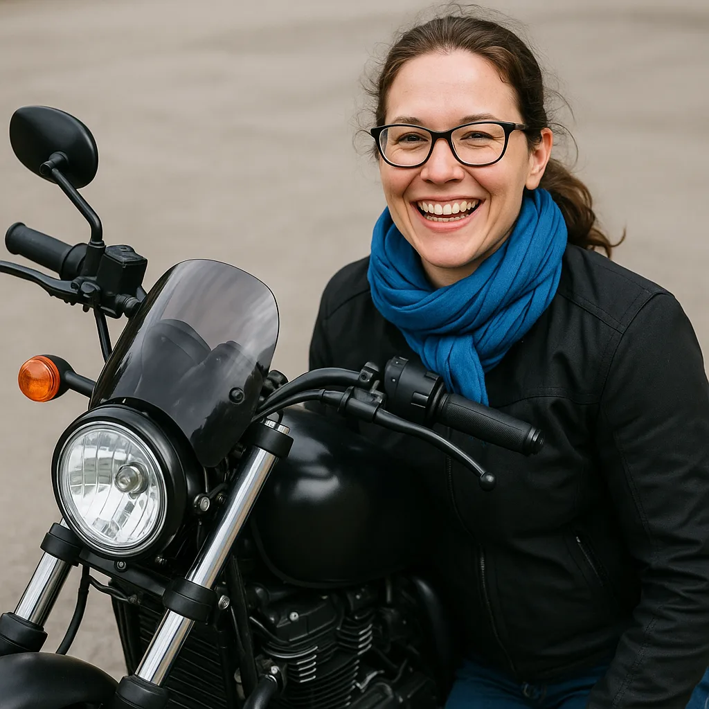 Smiling Woman Wearing Glasses
