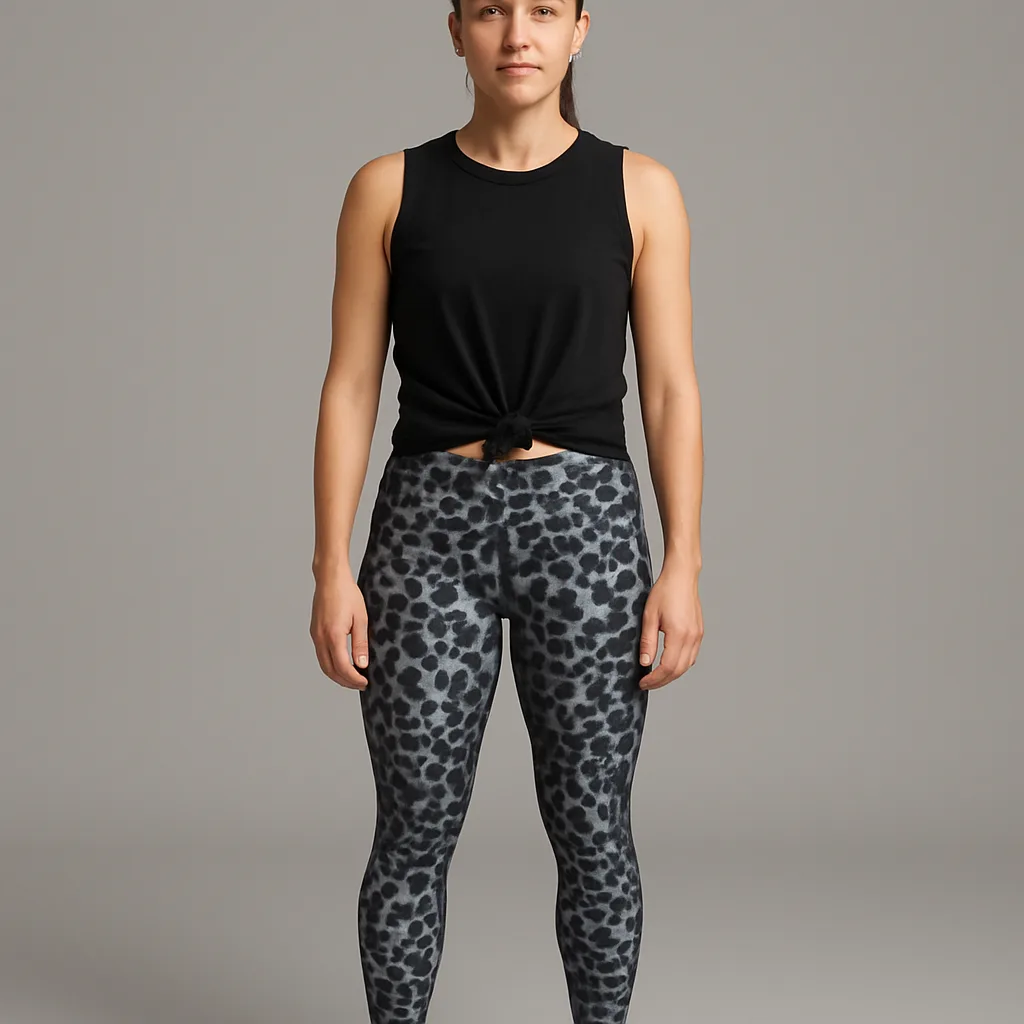 Person Is Standing Wearing a Sleeveless Black Top