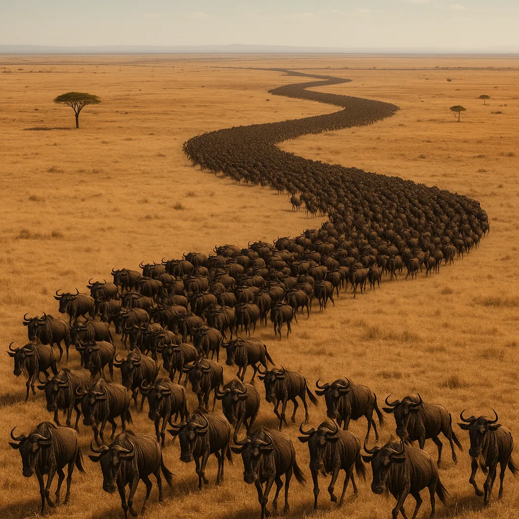 Vast Migration of Wildebeest
