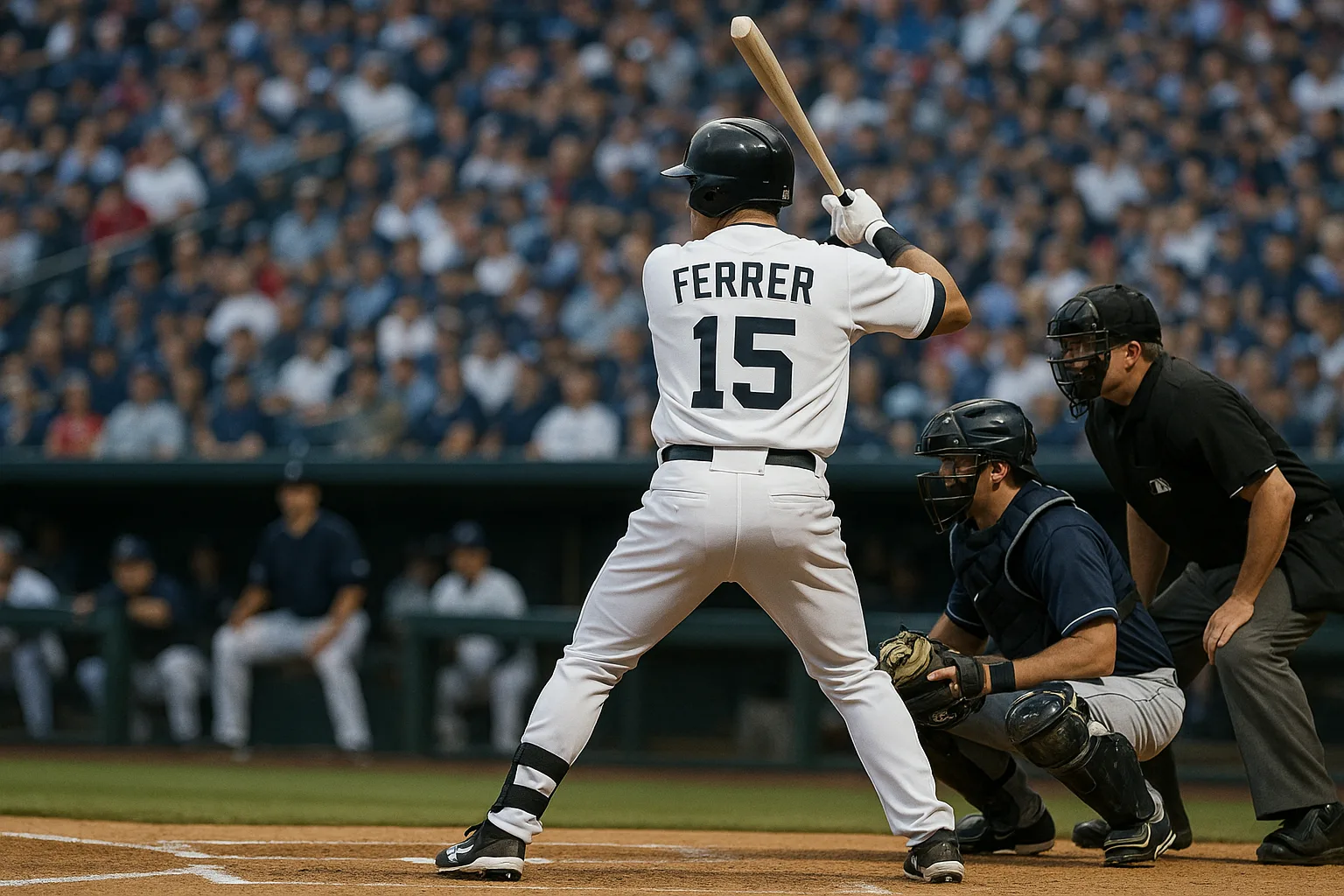 Baseball Player in a White Jersey