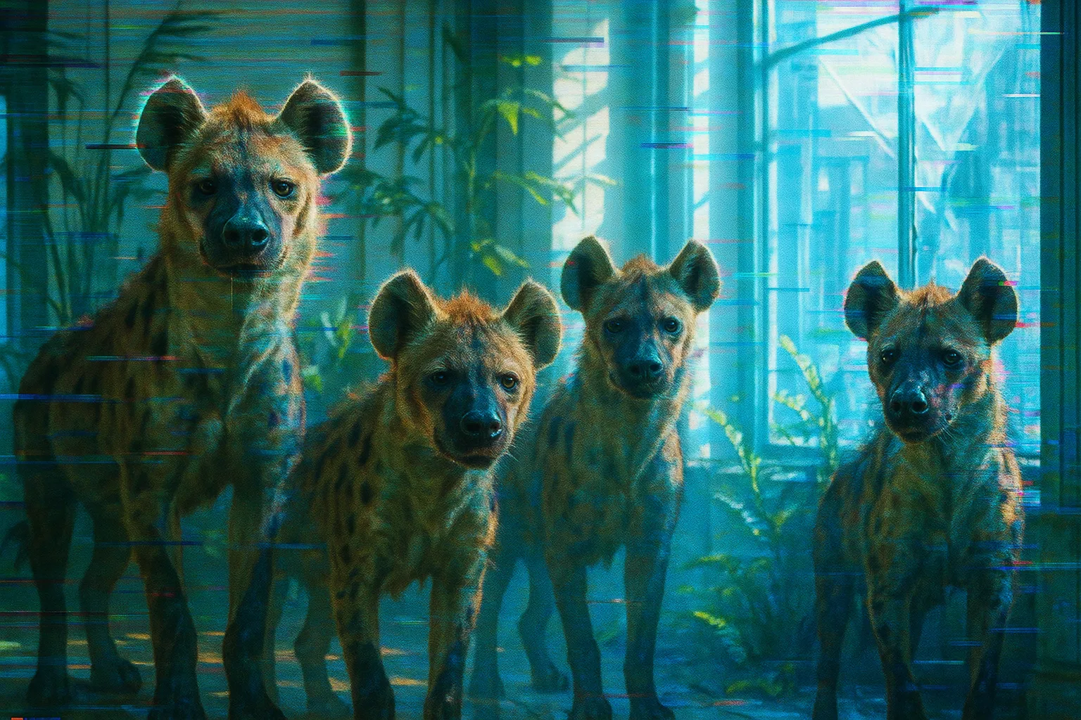 Four Diverse Hyenas