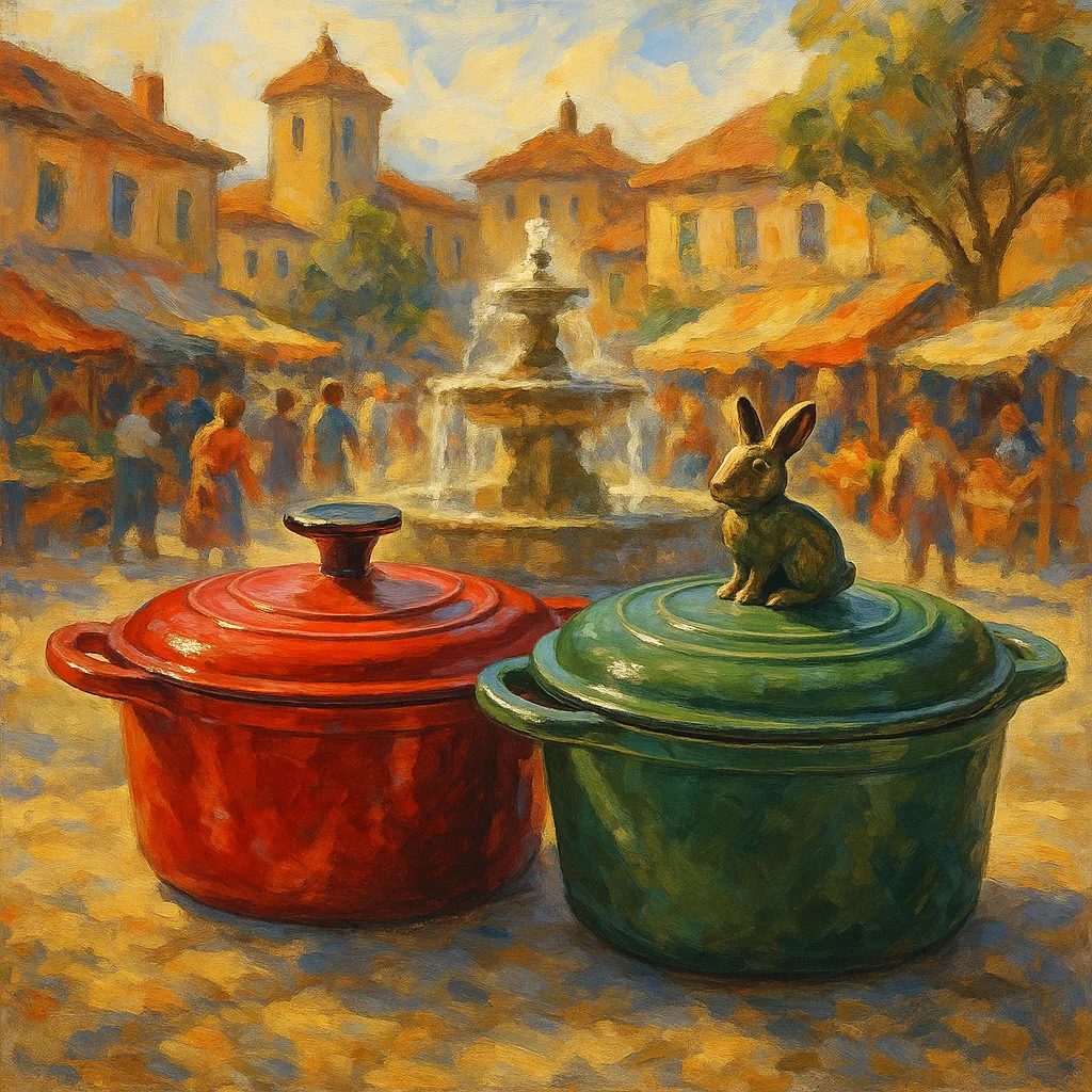 Amidst the Lively Ambiance of a Bustling Village Square