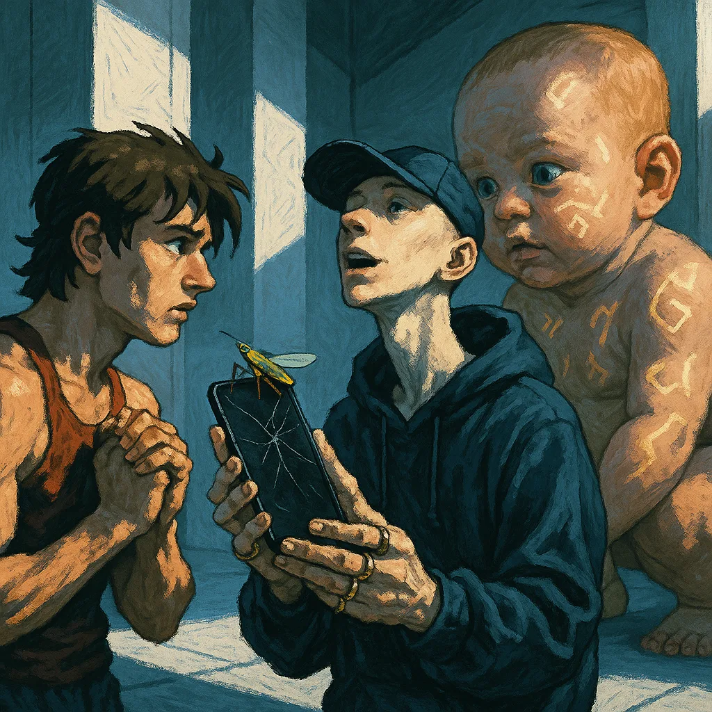 Young Adult Rendered in a Muscular