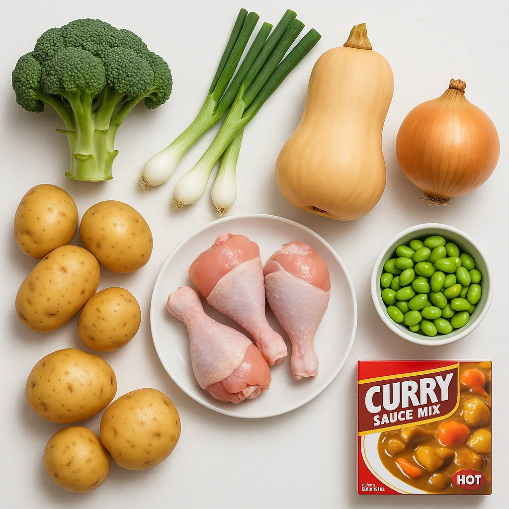 Assortment of Fresh Ingredients Including Broccoli