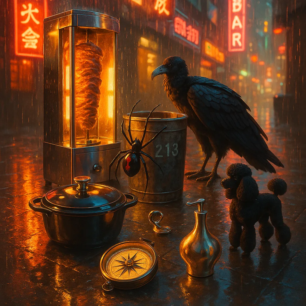 Futuristic Cyberpunk Streets with Neon Signs