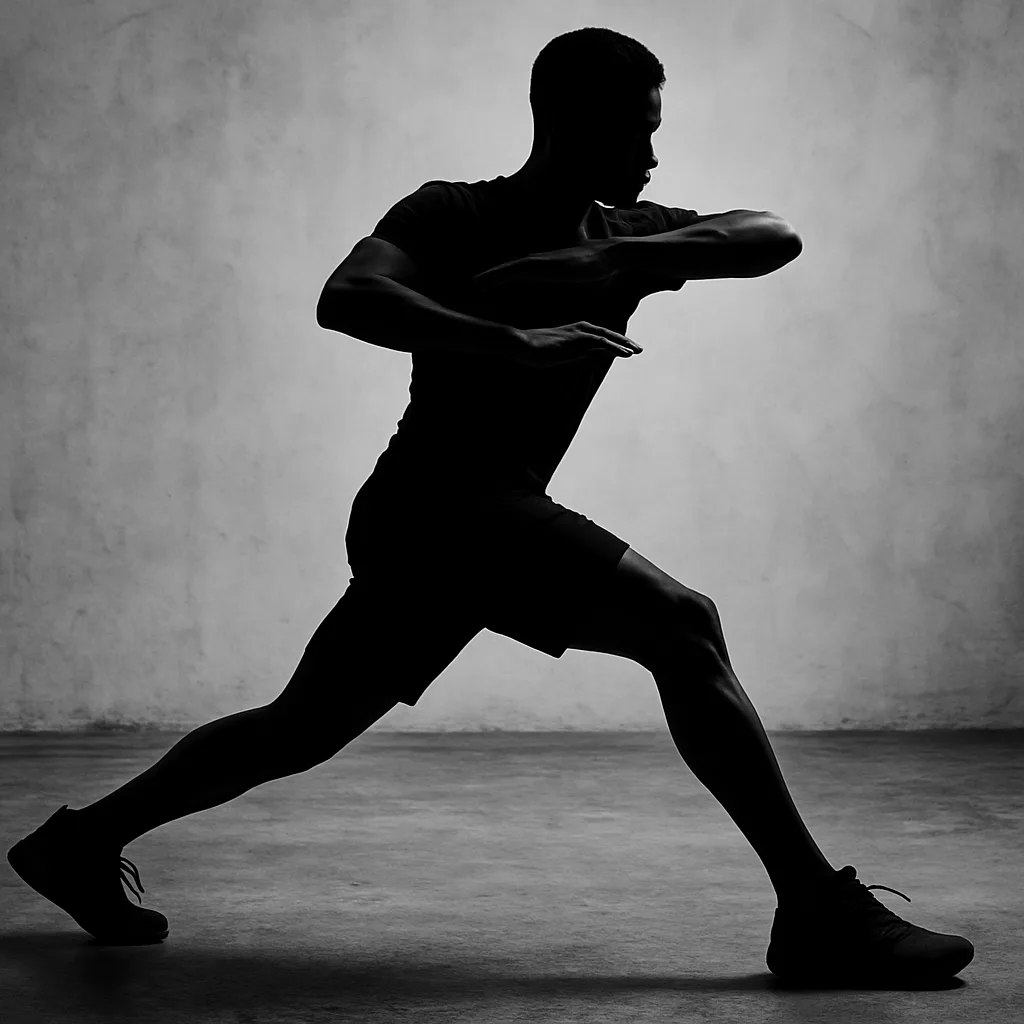 Figure Is Caught in Motion