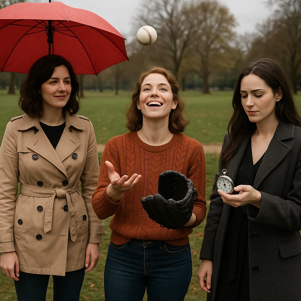 Under a Cloudy Sky in a Park