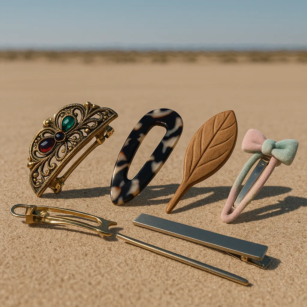 Fragmented and Deconstructed Forms of Five Distinct Hair Slides