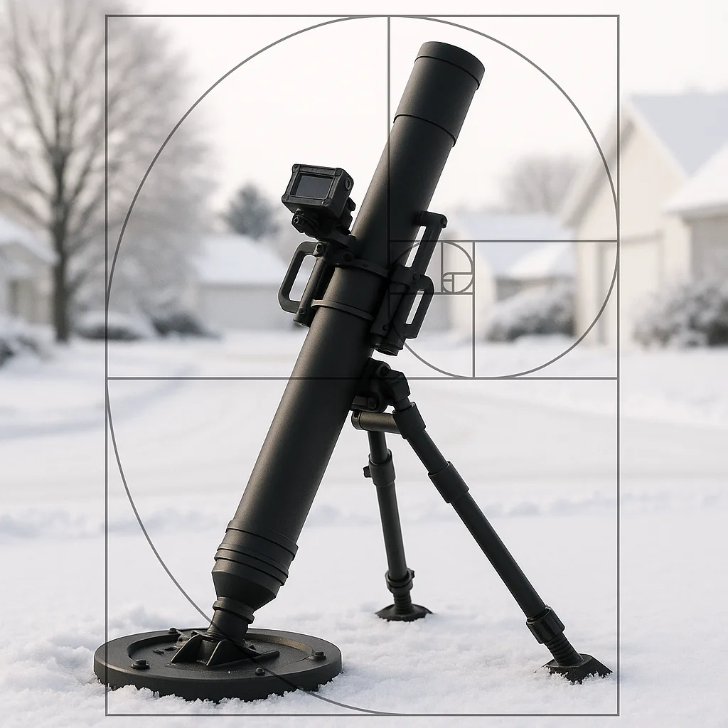 Against the Backdrop of Snow-covered Rooftops