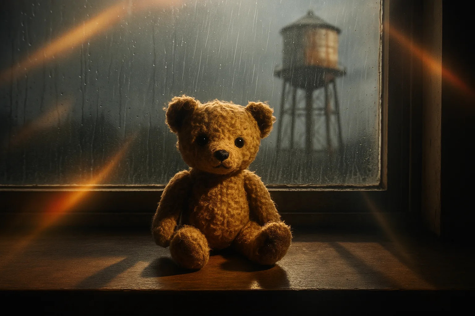 Gently Loved Worn Teddy Bear with Curly Mohair
