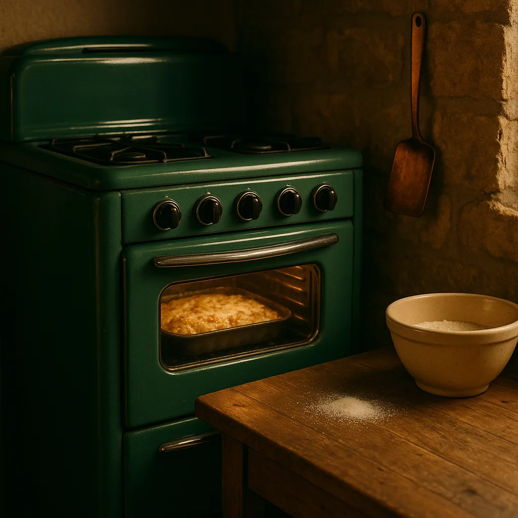 Vintage Emerald Oven Takes Center Stage