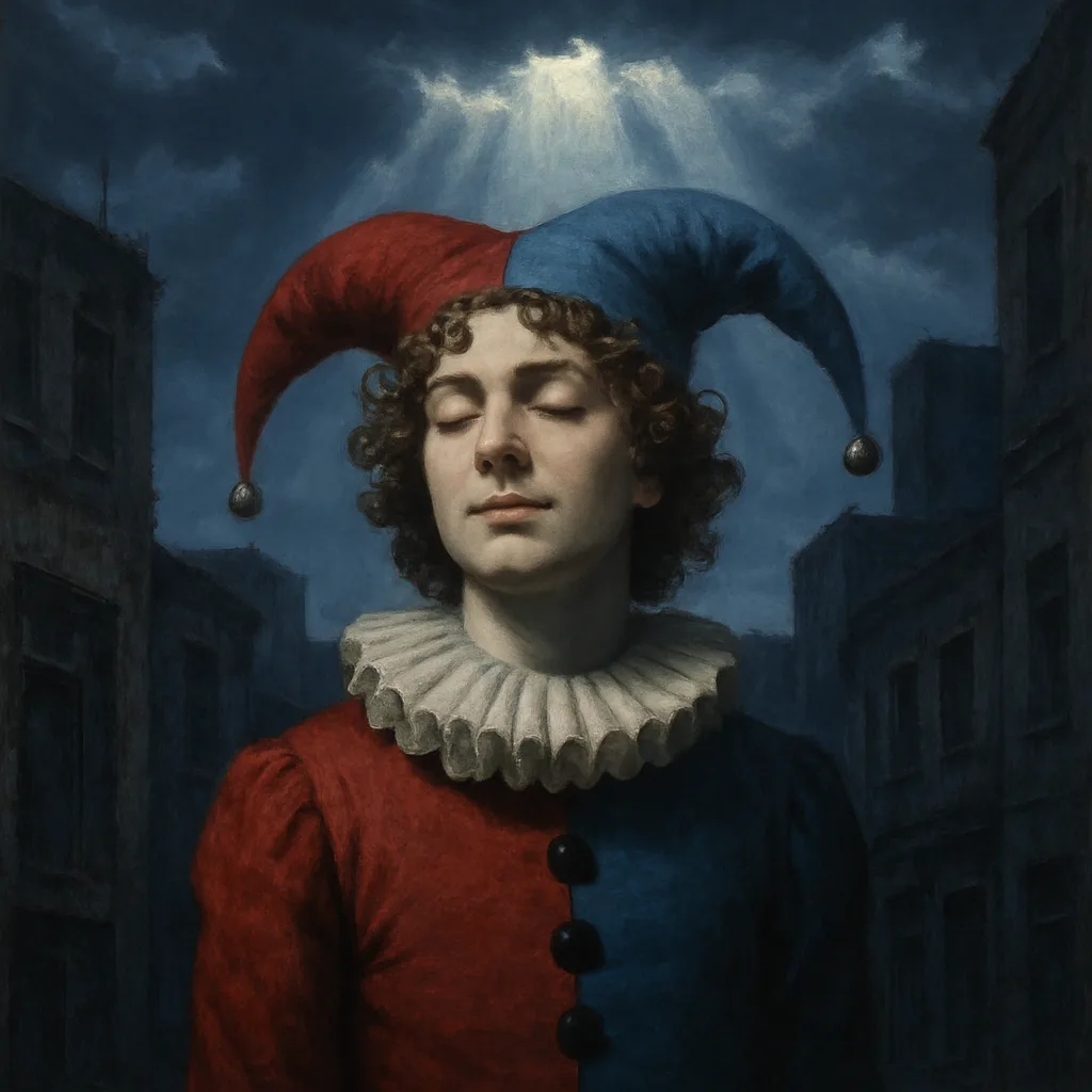 Jester with Blissfully Closed Eyes
