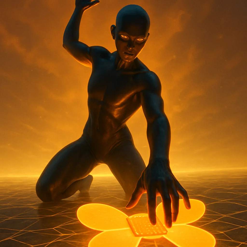 Ageless Futuristic Figure in Leggings