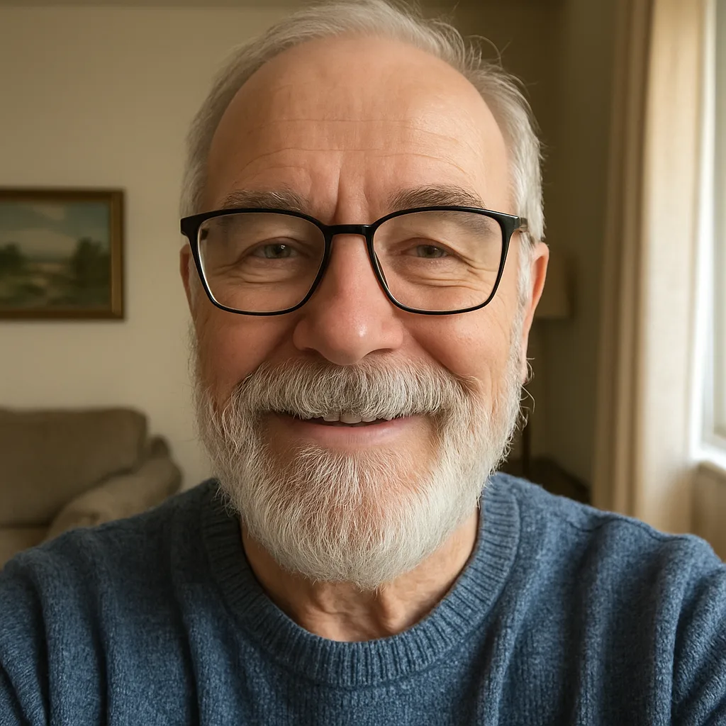 Photo Taken by an Older Man Featuring Himself