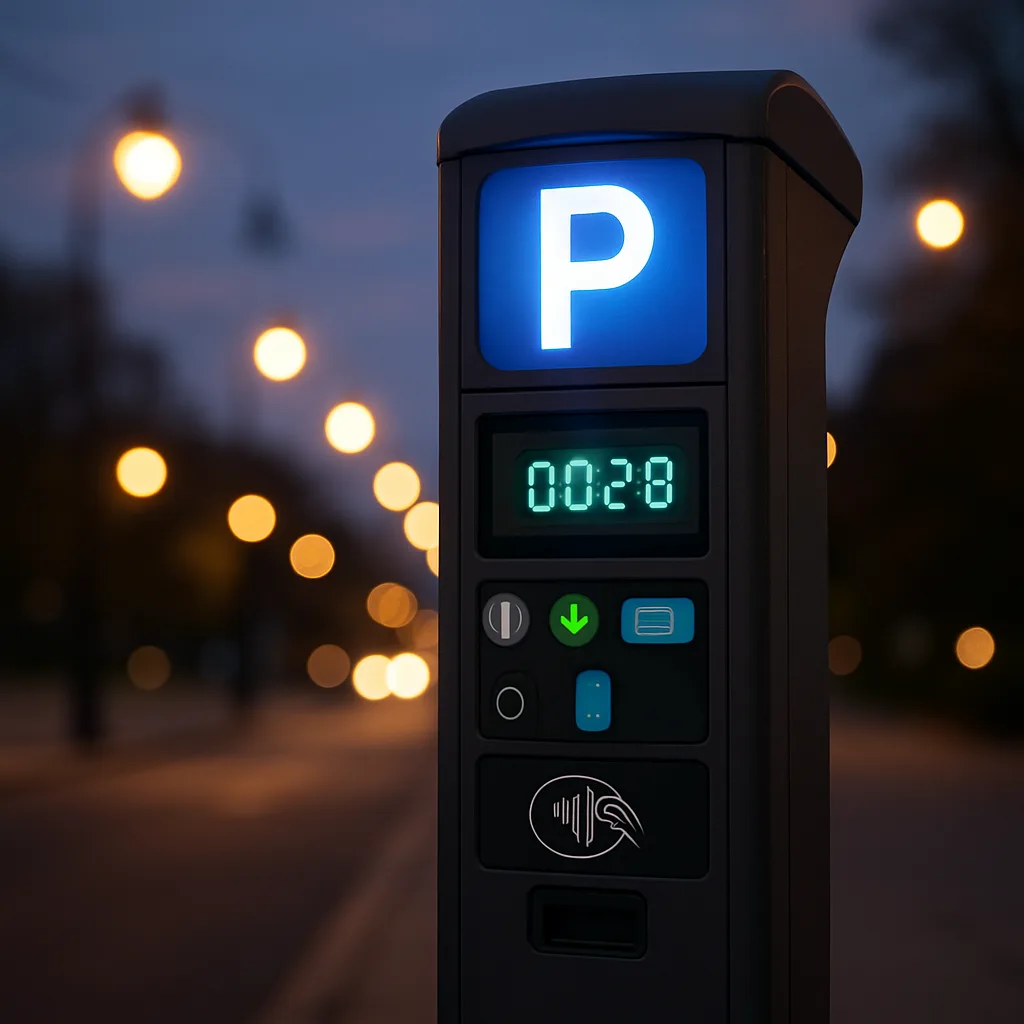 Contemporary Parking Meter in the Early