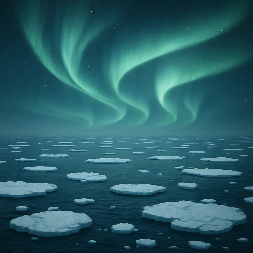 Myriad Distant Ice Floes Drift Across a Vast