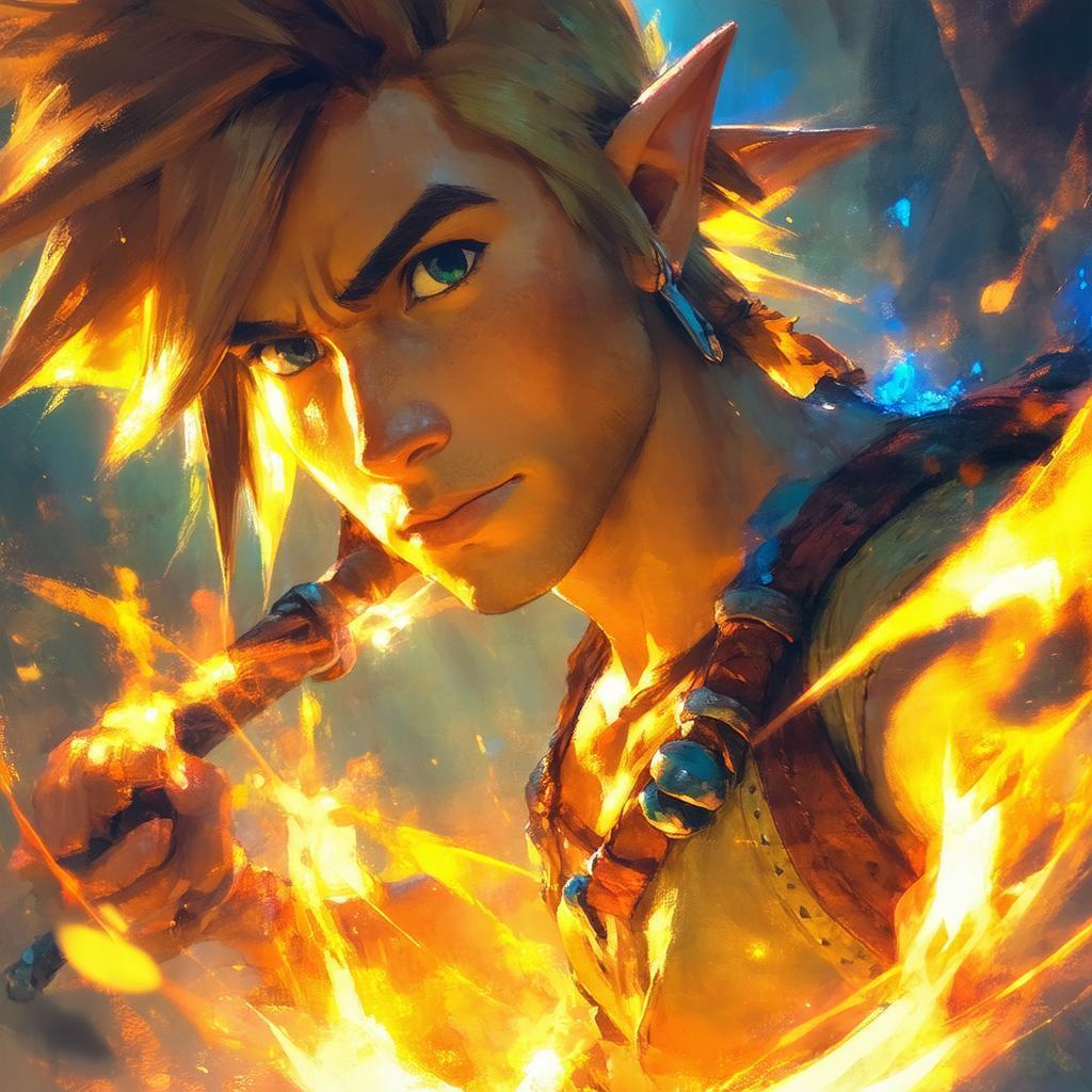 Jak Glowing in Ethereal Fantasy Light