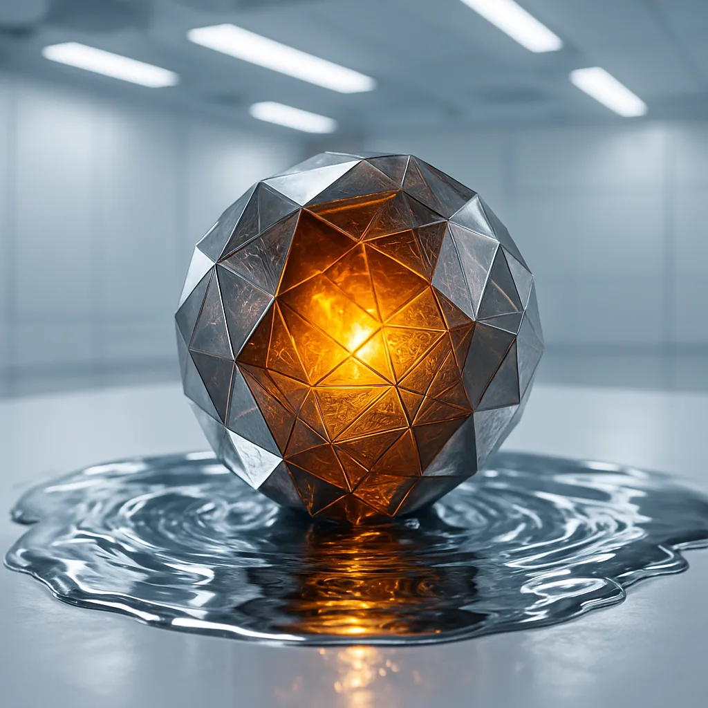 Set Within a Sleek Futuristic Laboratory Framed by a Vast