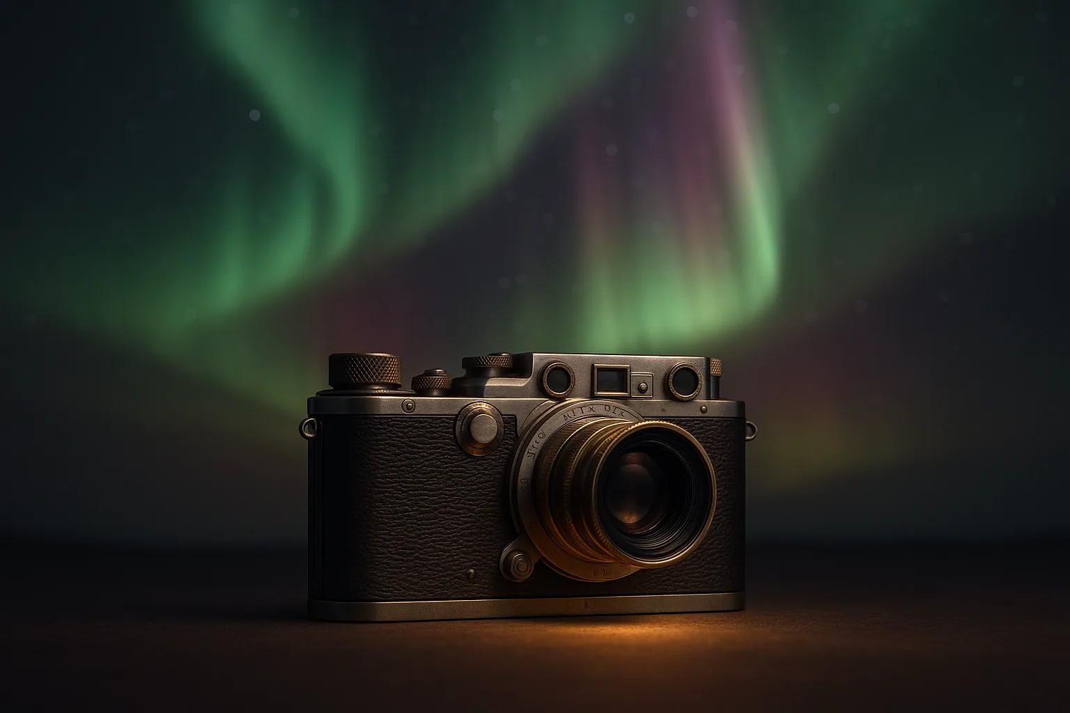 Beneath a Vibrant Aurora Borealis