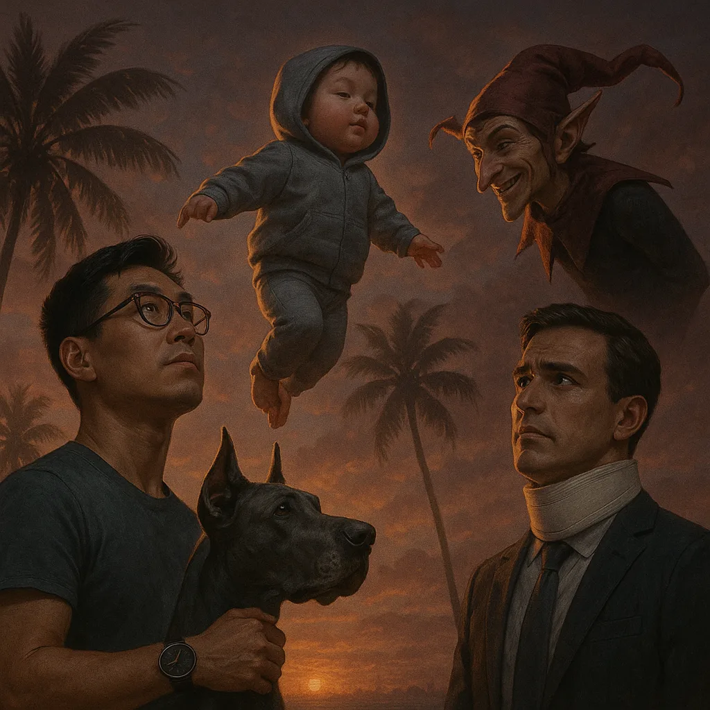 Towering East Asian Innovator in a T-shirt
